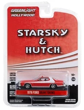 GreenLight *HOLLYWOOD SPECIAL STARSKY & HUTCH* CRASHED 1976 Ford Gran Torino NIP