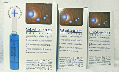 Salerm Essential Conditioning Oil (4 Phials x 0.44oz/13ml)- 3 Units