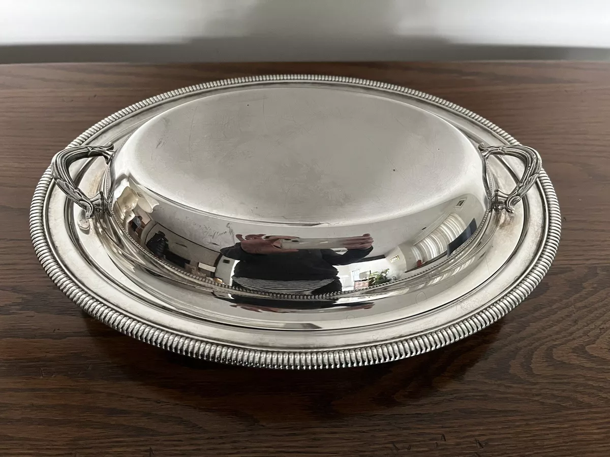 Vintage silver top serving dishes