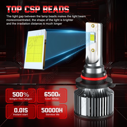 For 2013-2015 Toyota RAV4 Combo LED Headlight High/Low + Fog Light Bulb Kit M9 - Picture 2 of 20
