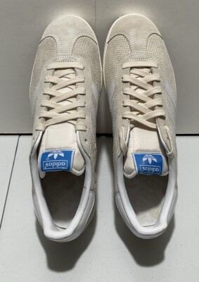 Adidas Originals Gazelle Suede Men's Sneakers Size 10 Beige White IF3817