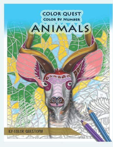 Color Quest Color by Number Animals, Color Questopia Color Quest Color by Number Animals, Color Questopia