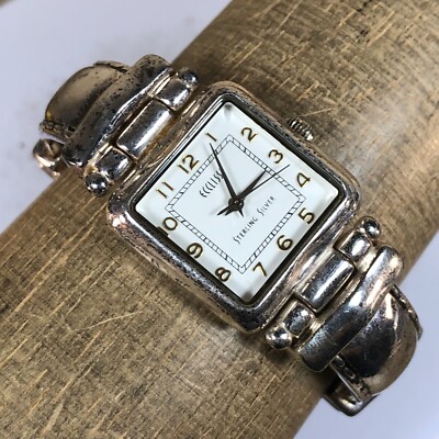 Ecclissi Women 22695 White Dial Sterling Silver 25mm Semi