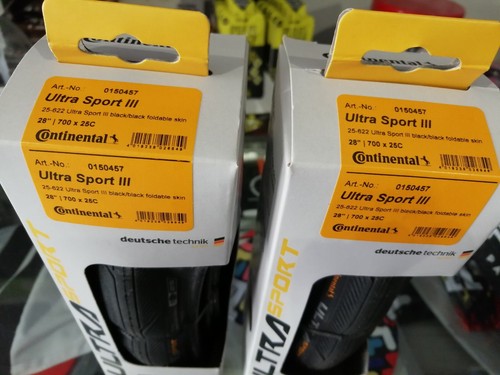 2 Copertoni bici corsa 700x25 CONTINENTAL ULTRA SPORT III - Foto 2 di 4
