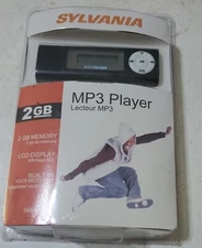 Vintage NEW SEALED Sylvania MP3 Player Digital Music Player & Voice Recorder 2GB