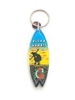 Vintage NWT Aloha Hawaii Mini Surfboard Surfer Ocean Sun Orchid Keychain  — photo 2