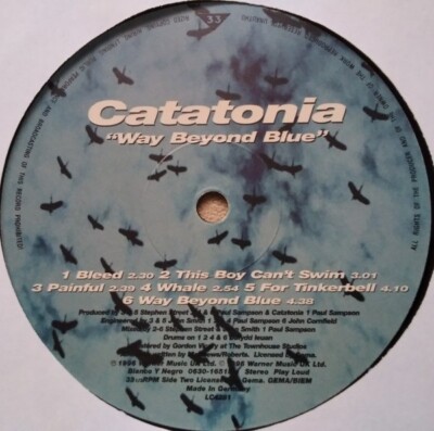 欧LP Catatonia Way Beyond Blue 0630165181 BLANCO Y NEGRO /00260 Catatonia / Way Beyond Blue 1996 EU LP+7