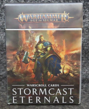Warhammer AOS Stormcast Eternals 2nd Ed Warscroll Cards 2017 Boxed Used Sigmar