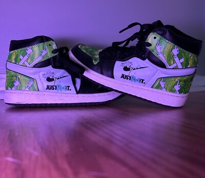 nike shoes size 6 teen Rick and Morty