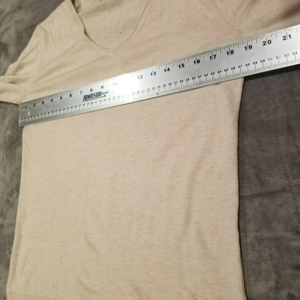 Suéter Pullover Para Mujer Esprit Cuello en V Tejido Manga Larga Tostado Ligero Informal Foto 4 de 4