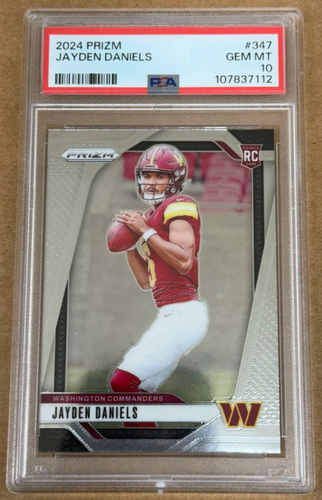 2024 Prizm Jayden Daniels #347 GEM MT Gem💎 (RC) PSA 10