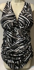 Trimshaper By Miraclesuit Women  s One Piece Plus Size Swimsuit 24W Slimming NWT