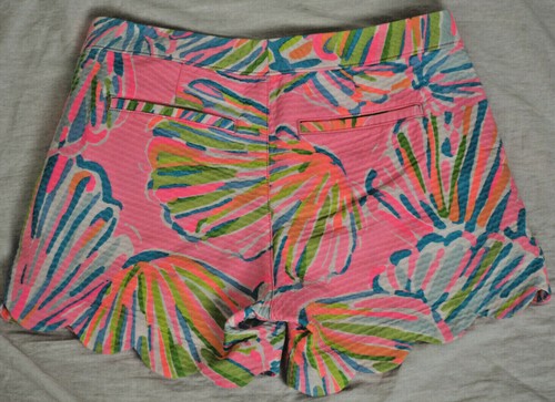 Pantalones cortos con dobladillo vieira azul acuático LILLY PULITZER Buttercup talla 2 - Imagen 3 de 3