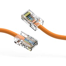 40Ft CAT5E UTP Ethernet Network Non Booted Cable Orange