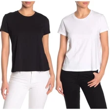 James Perse Women's Top Vintage Little Boy Soft Cotton Tee T-Shirt