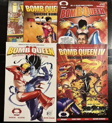 Bomb Queen Comic Lot V3 3, V4 1 3, V6 1, V8 4 VG/FN She-Spawn, Obama, Trump