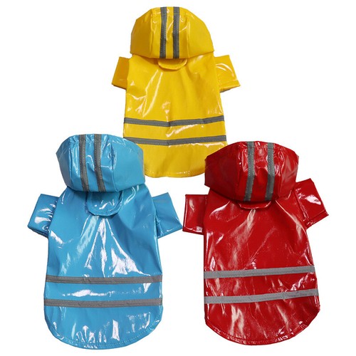 Impermeable para perros impermeable al aire libre mascota perro reflectante impermeable ropa de lluvia - Imagen 6 de 17