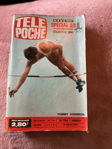 MAGAZINE TÉLÉ POCHE 1980 Thierry vigneron spécial jeux
