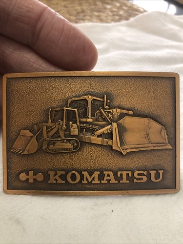 KOMATSU Bulldozer Design Gürtelschnalle Vintage - Bild 11 von 12