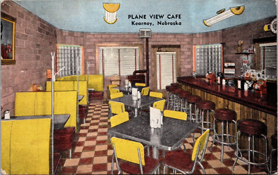 Postcard Plane View Cafe Diner Kearney Nebraska Unposted