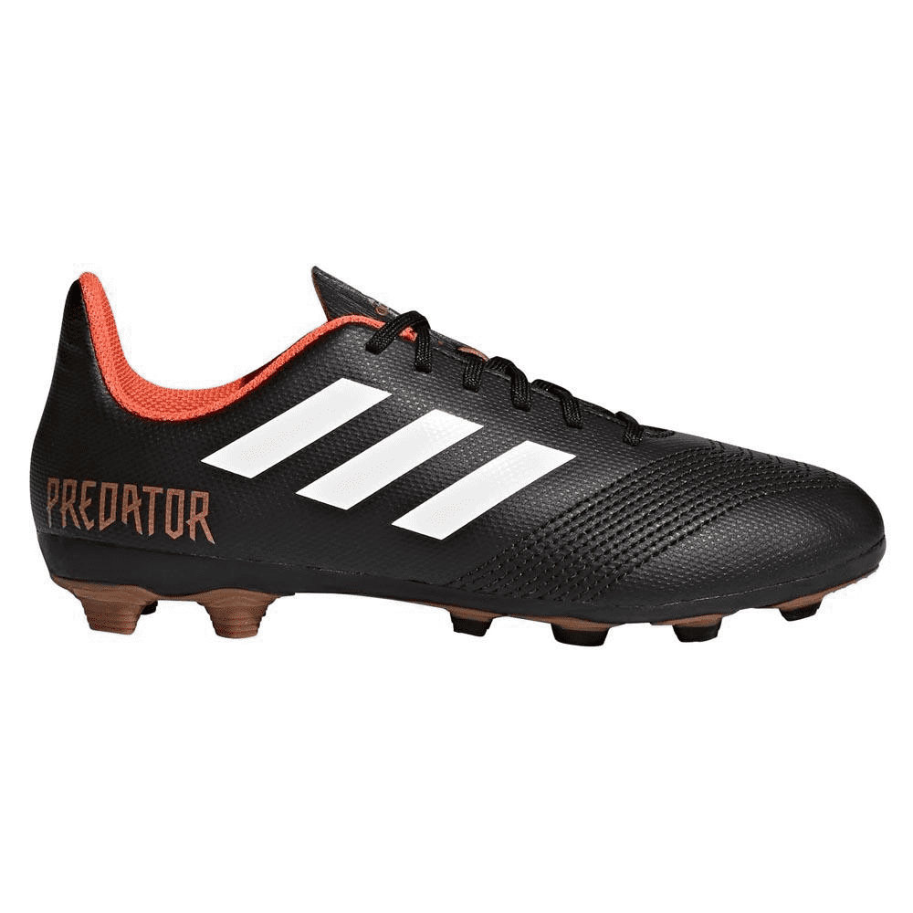 Adidas Predator Soccer Cleats 18.4 FxG J Black/White CP9243
