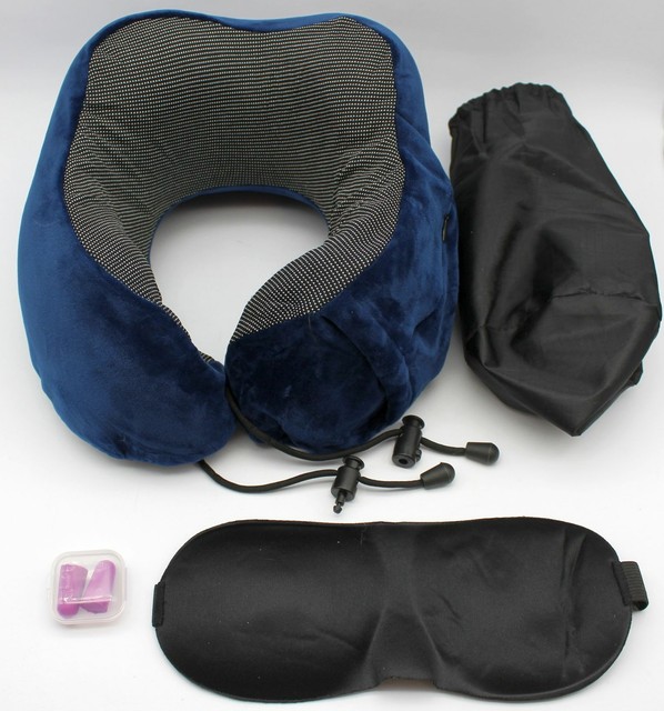 orthopädisches Reisekissen Nackenkissen mit Schlafbrille & Gehörschutz orthopädisches Reisekissen Nackenkissen mit Schlafbrille & Gehörschutz