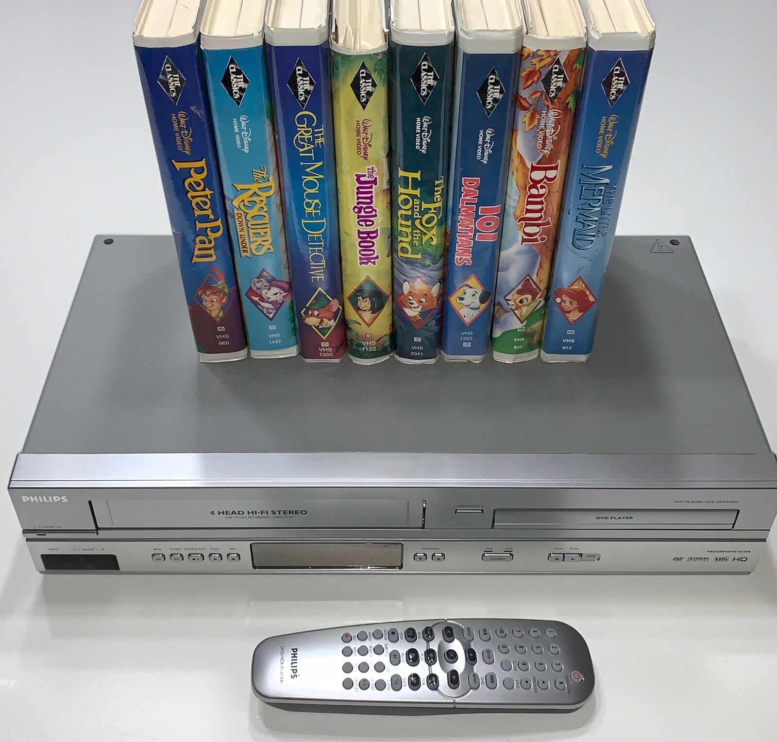 Philips DVP3345V/17 DVD VHS Recorder VCR Combo Player OEM Remote + Rare