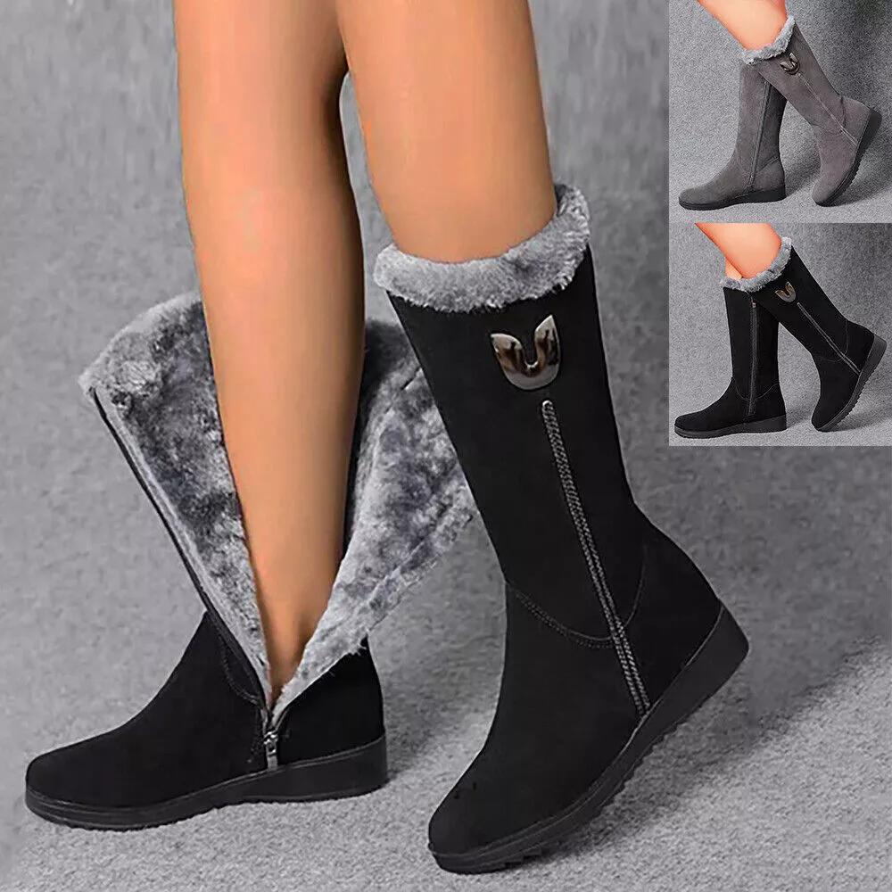 High knee winter boots store
