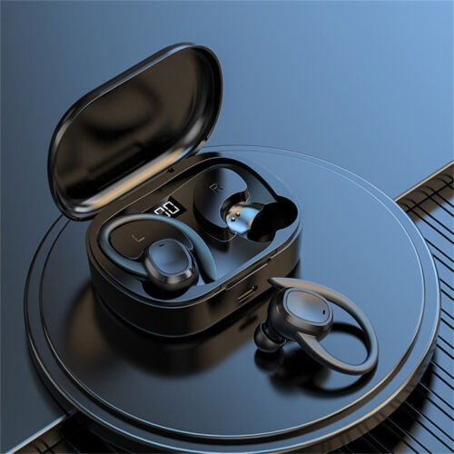 Bluetooth Headset Stereo Music Earphone Ear-hook Business Sports Headphones Mic - Picture 10 of 10