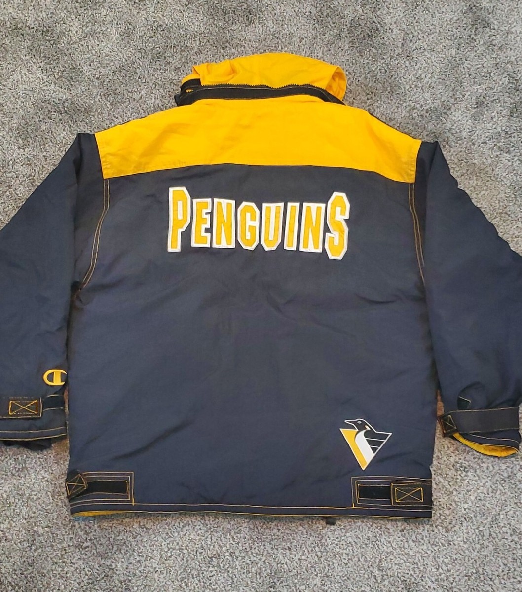 Vintage Pittsburgh Penguins Champion 1990s Full Zip Up XL