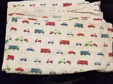 Pottery Barn Kids "Mini Vehicles" Twin Flat Sheet