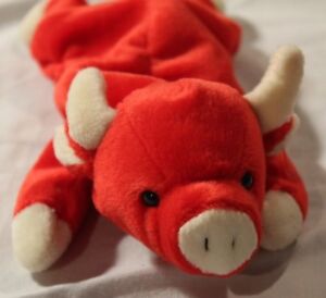 bull beanie baby worth