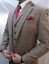 thumbnail 3  - Heritage Vintage Check Waistcoat Formal Tweed Tan Mens Vest Jacket 36R-52R