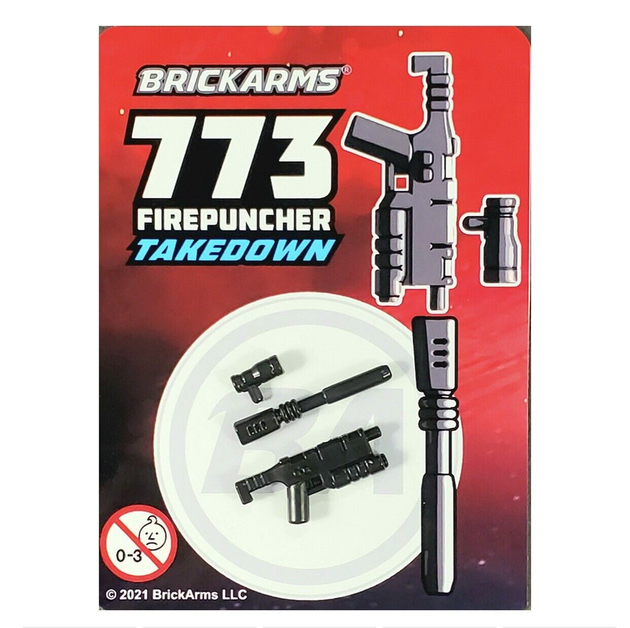 BrickArms 773 Firepuncher Takedown Blaster Rifle Weapons for Brick Minifigures