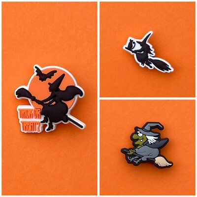 Schuhstecker/Shoe Charms/Anstecker/Pins HELLOWEEN/HEXE/HEXEN/WITCH/HALLOWEEN