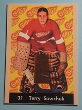 Terry Sawchuk Game Used Glove Patch Parkies 1961-62 Reprints 2001 In The Game