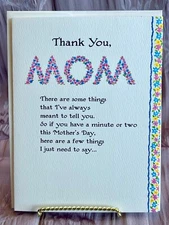 Vintage Blue Mountain Arts Mother's Day Greeting Card "Thank You Mom"