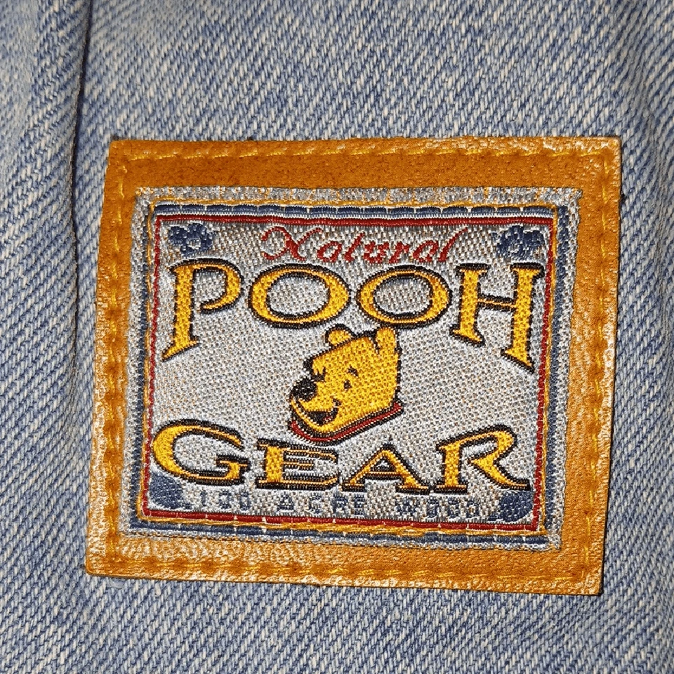 Mochila vaquera vintage años 90 Winnie The Pooh azul con detalles marrones Foto 4 de 4