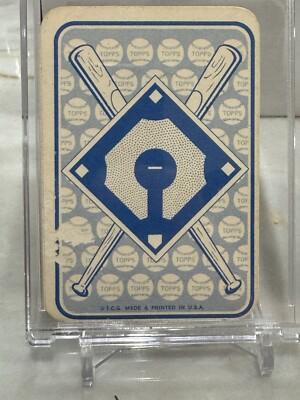 1968 Topps Mickey Mantle Single Runners advance 2 bases New York