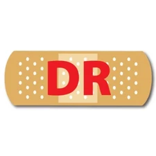 DR Band Aid Magnet Decal, 3x8 In Heavy Duty Automotive Magnet for Car Truck SUV