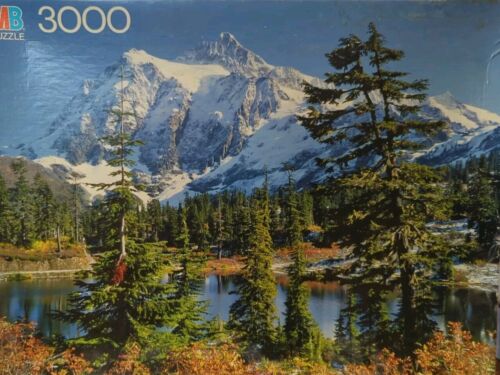 1985 MAGNUM MB Milton Bradley 3000 Piece Puzzle Mt Shuksan Washington Sealed Big - Picture 2 of 3