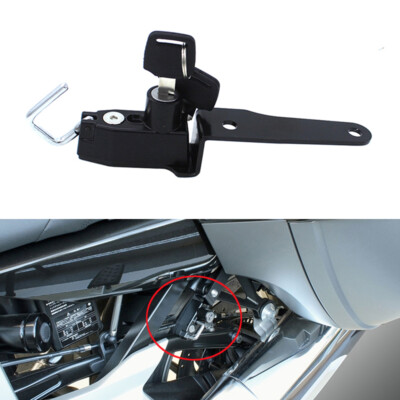 Motorcycle Handlebar Anti-theft Helmet Lock Black For BMW