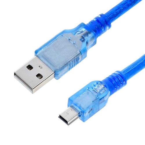 Datenkabel Ladekabel USB 2.0 Typ A Mini B 5Pin Stecker für Gopro 4/3 Blau - Bild 2 von 3