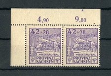 SBZ Nr.89A II + F2 ** ECKRANDPAAR 42Pfg. PLATTENFEHLER ME 40,-++ (129070)