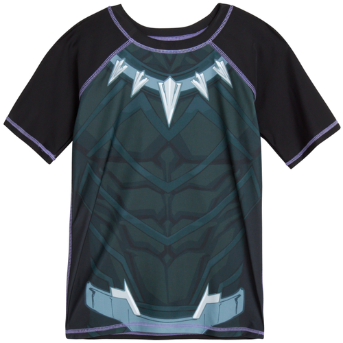Avengers Boys' Rash Guard Set - Kids UPF 50+ Swim Shirt and Trunks for Boys (3T- - Picture 5 of 9