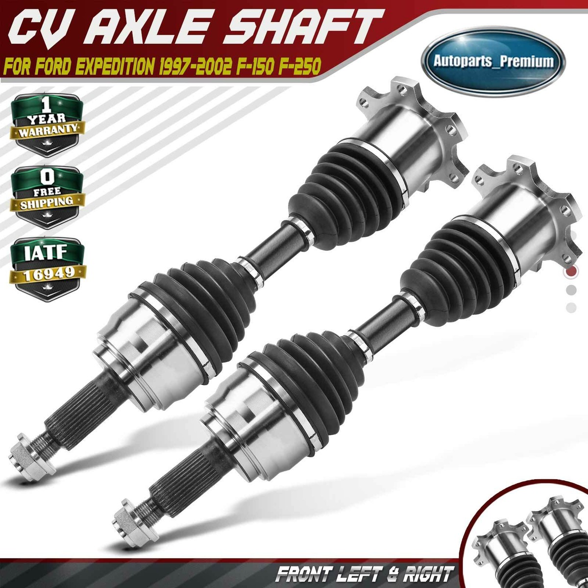 FVP AXLES CV AXLE SHAFT - FD-8172XTT