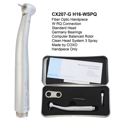 Pieza de mano de fibra óptica dental COXO CX207-G turbina para acoplamiento KAVO Sirona NSK - Imagen 16 de 281