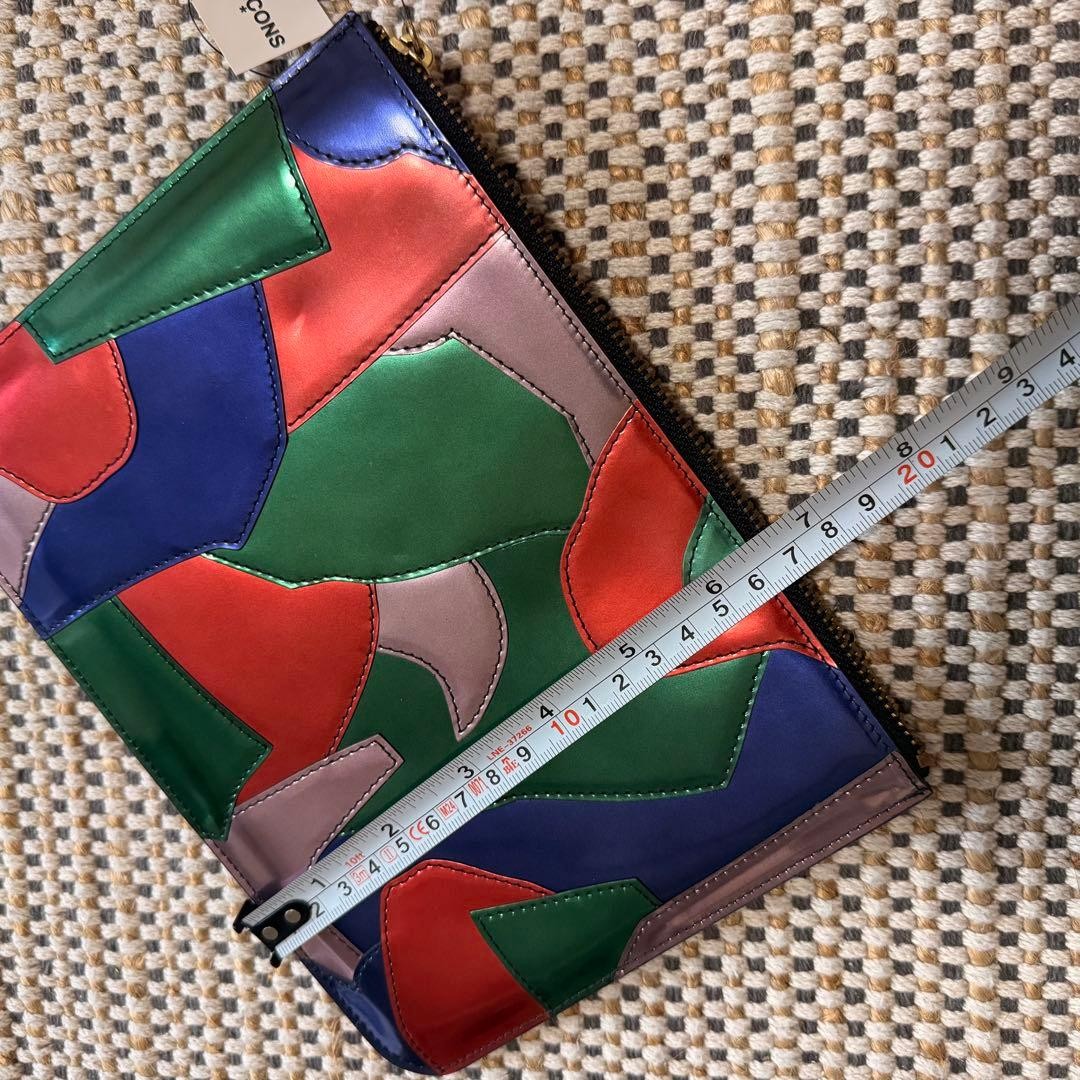 COMME des GARÇONS Leather Patchwork Pouch Multico… - image 7