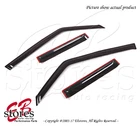 Black Tinted Out-Channel Vent Visor Deflector 4pcs 1992-2000 Mitsubishi Montero