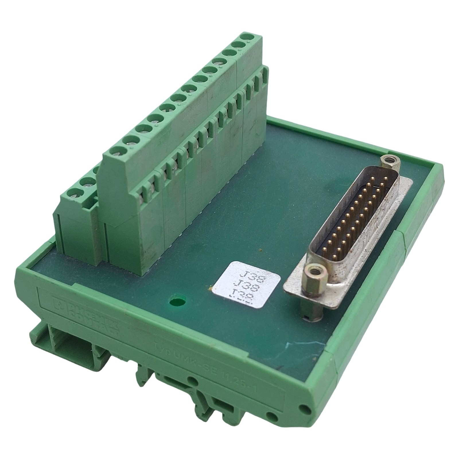 Phoenix Contact 2281144 FLKM-D25 SUB/S Breakout Module, 25-Pin Male, DIN Rail
